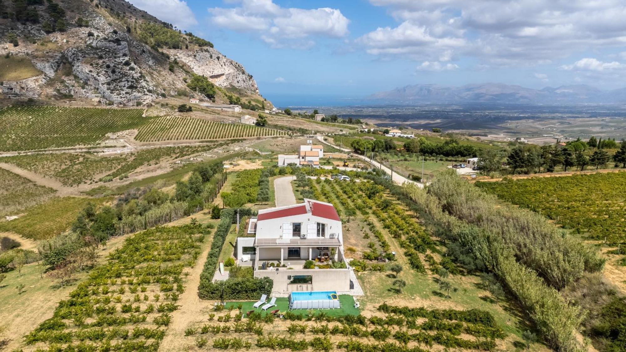 Villa Bonifato Vista Sulle Campagne E Sul Mare Siciliano Cozy House Italy Alcamo Extérieur photo